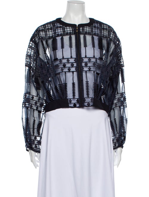 Sass & Bide Printed Jacket Blue