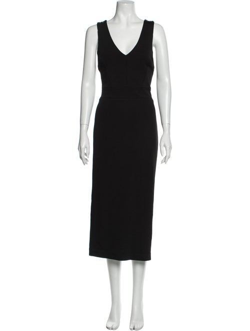 Sass & Bide V-Neck Long Dress Black