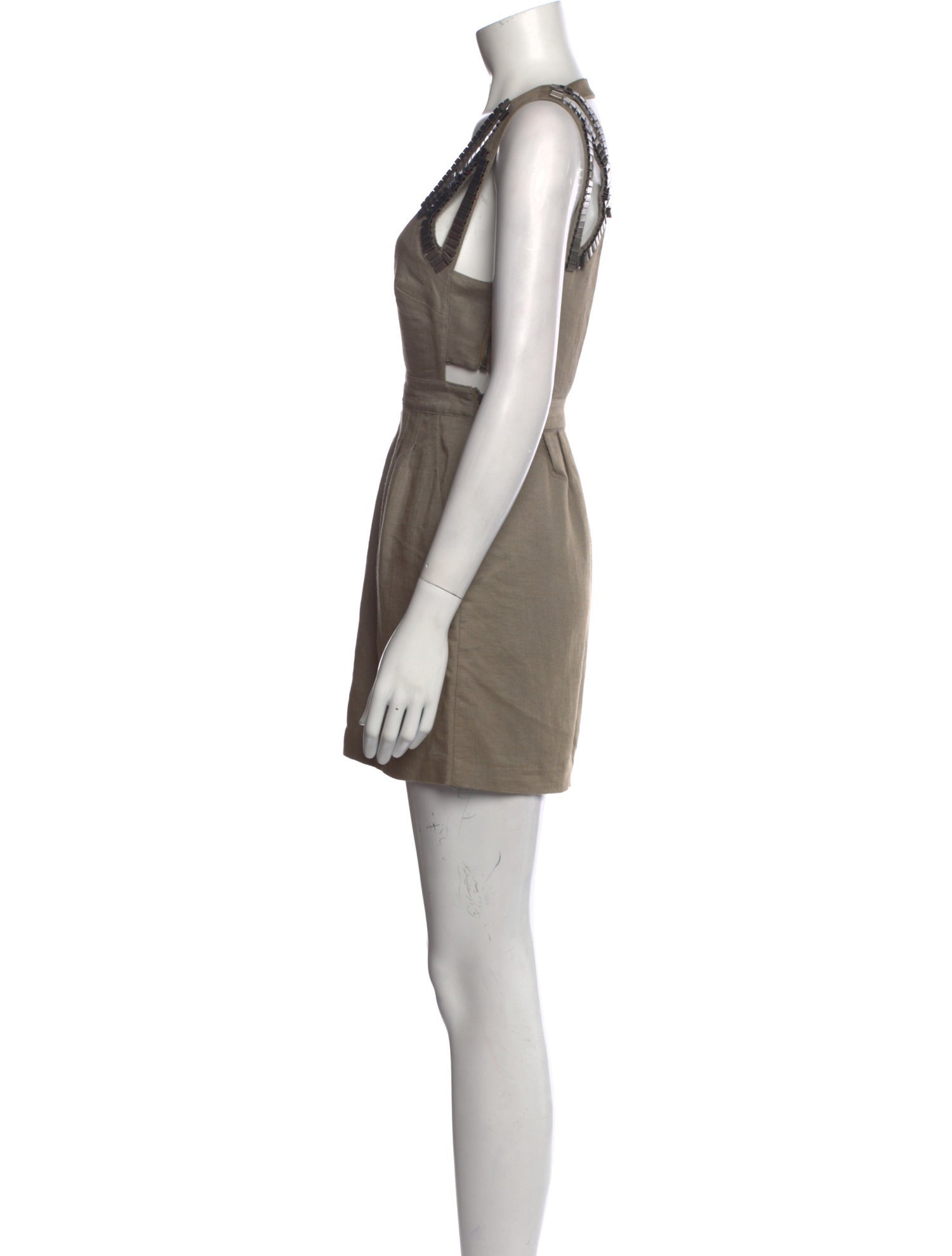 Sass & Bide Square Neckline Mini Dress