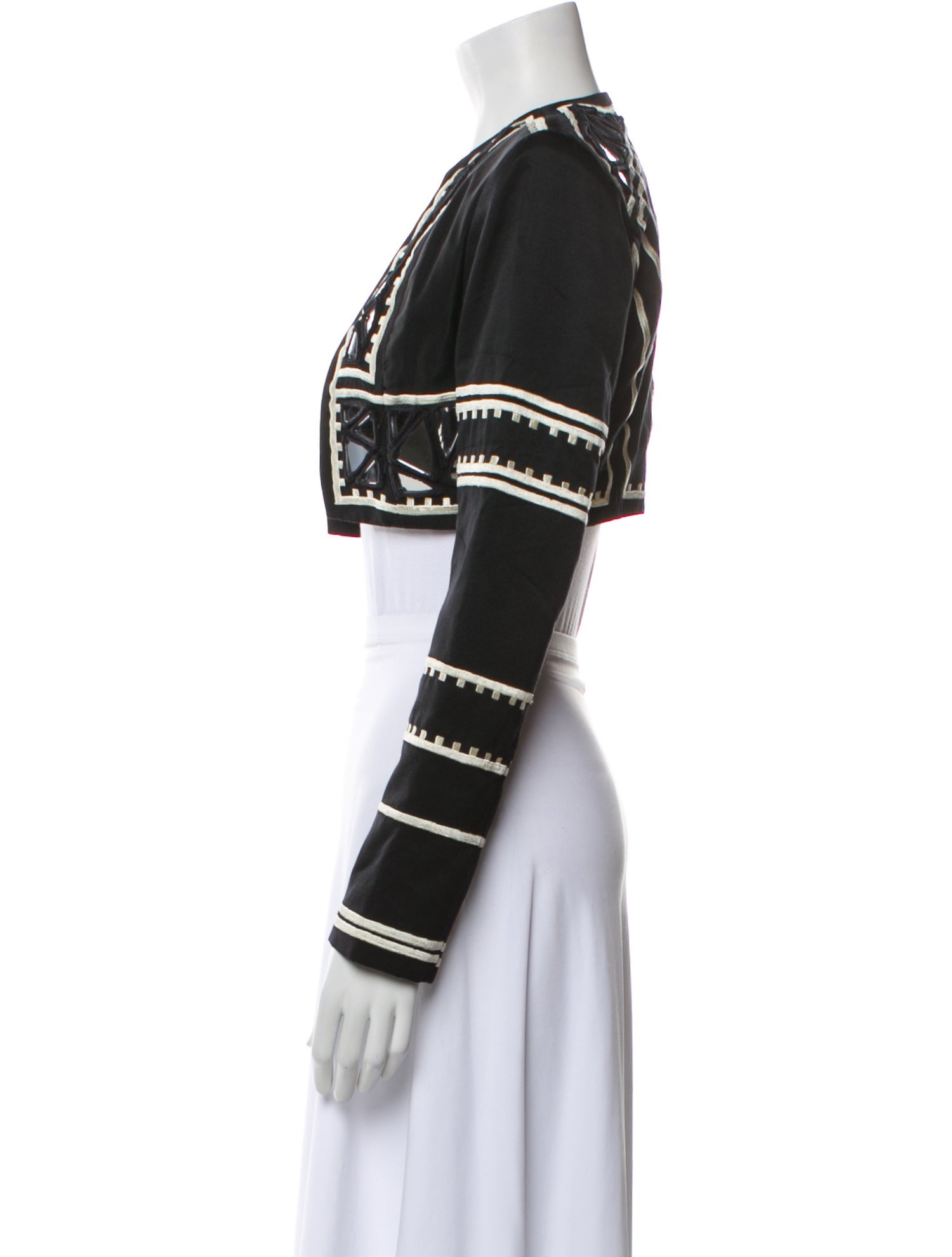 Sass & Bide Colorblock Pattern Evening Jacket