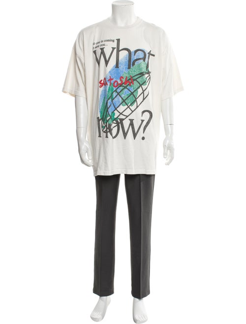 Satoshi Nakamoto Graphic Print Crew Neck T-Shirt