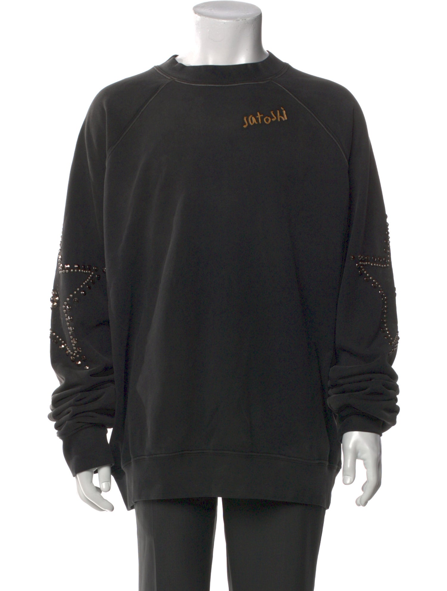 Satoshi Nakamoto Graphic Print Crew Neck Sweatshirt