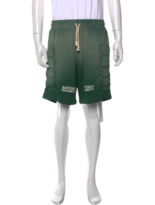 Satoshi Nakamoto Graphic Print Athletic Shorts