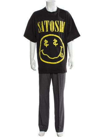 Satoshi Nakamoto Graphic Print Crew Neck T-Shirt