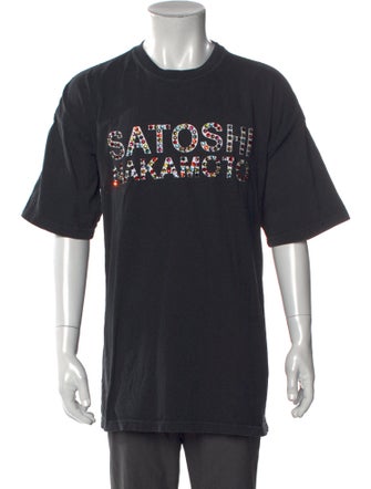 Satoshi Nakamoto Graphic Print Crew Neck T-Shirt