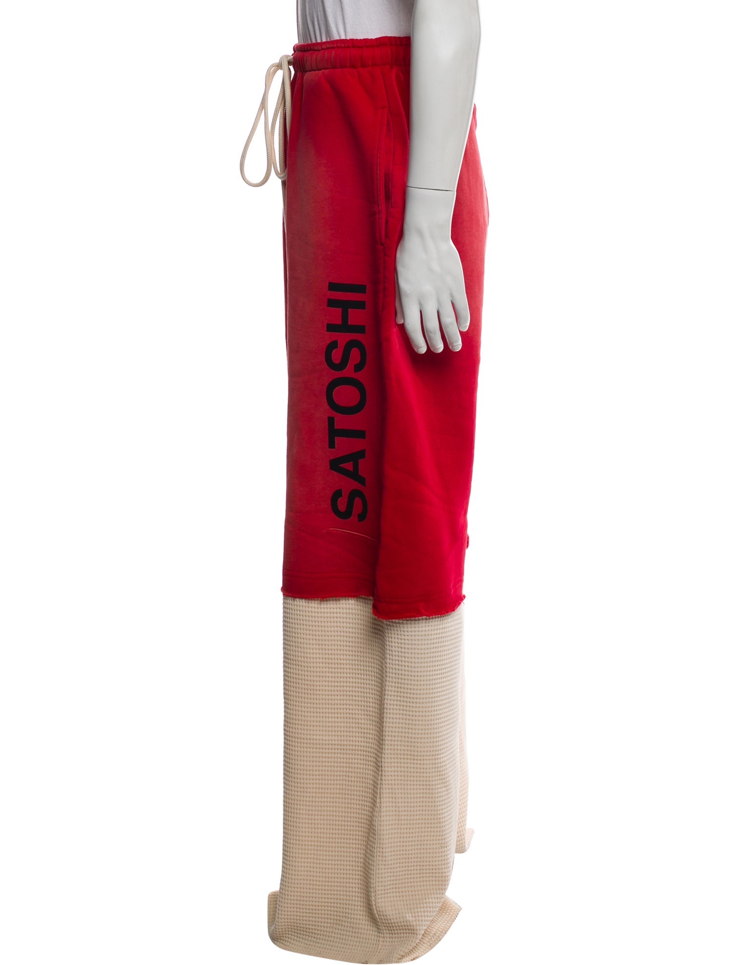 Satoshi Nakamoto Distressed Accents Lounge Bottoms