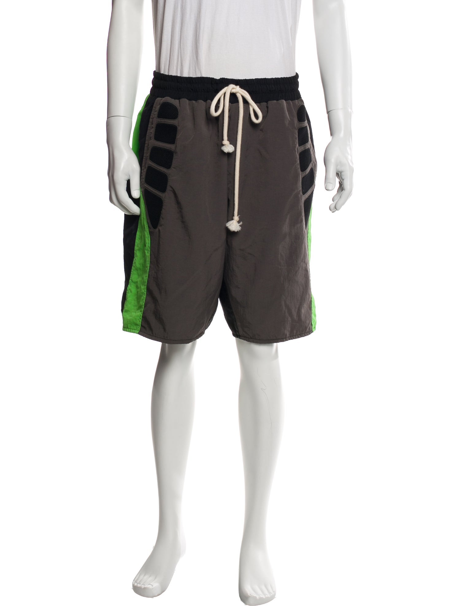 Satoshi Nakamoto Colorblock Pattern Jogger Shorts