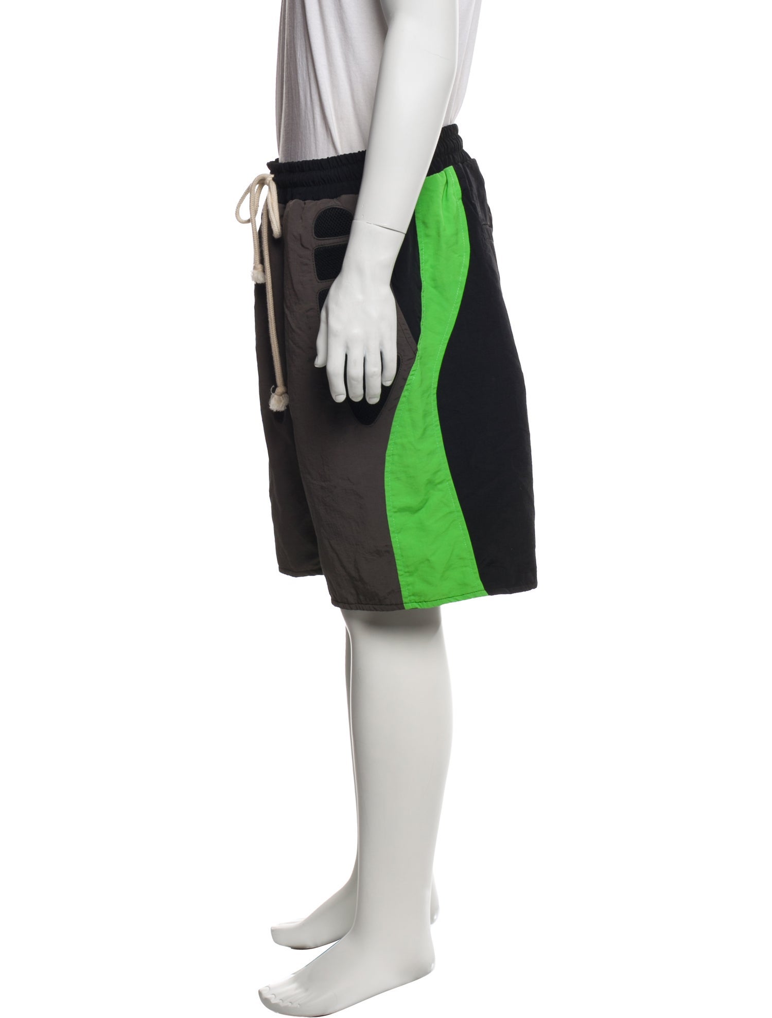 Satoshi Nakamoto Colorblock Pattern Jogger Shorts