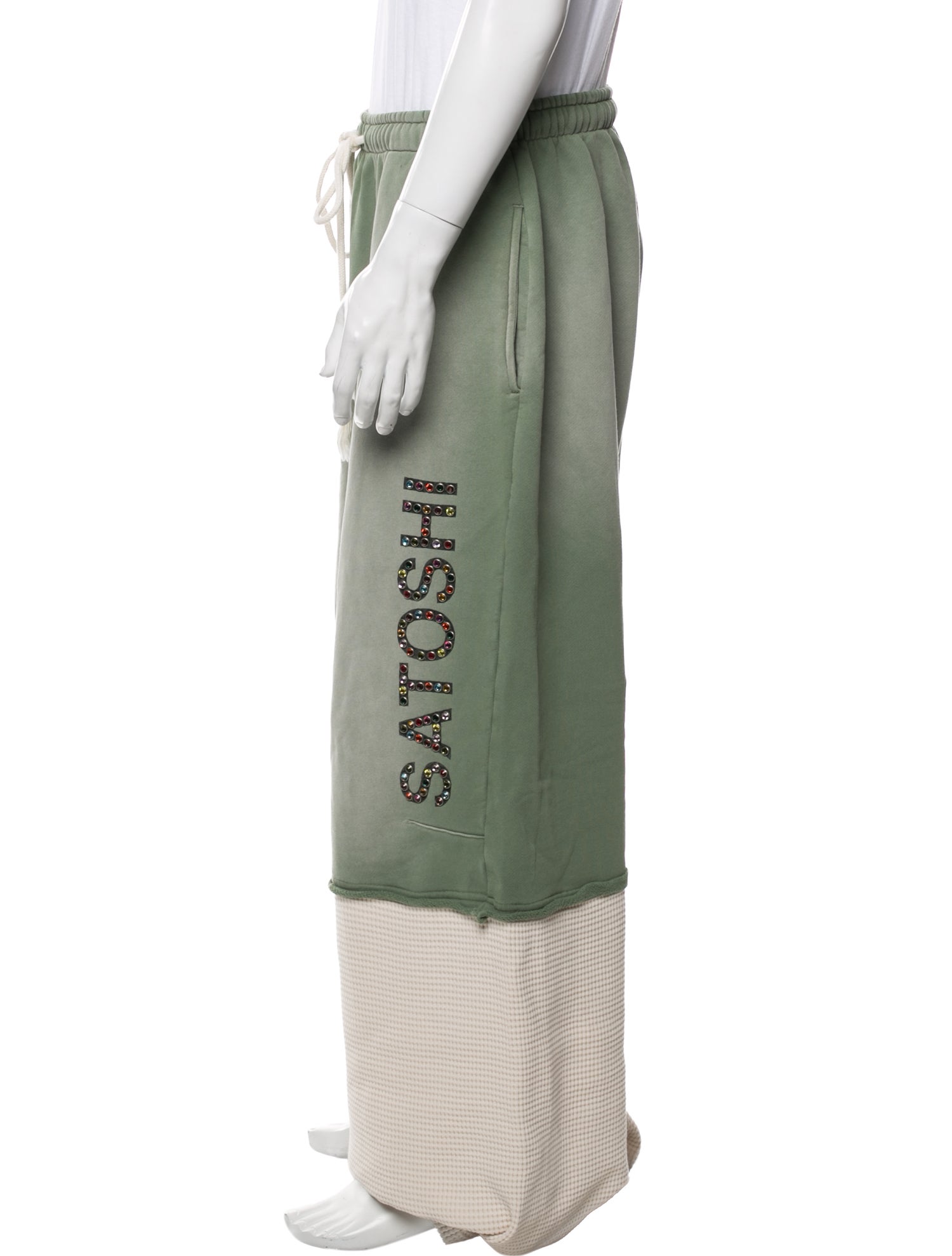 Satoshi Nakamoto Colorblock Pattern Sweatpants