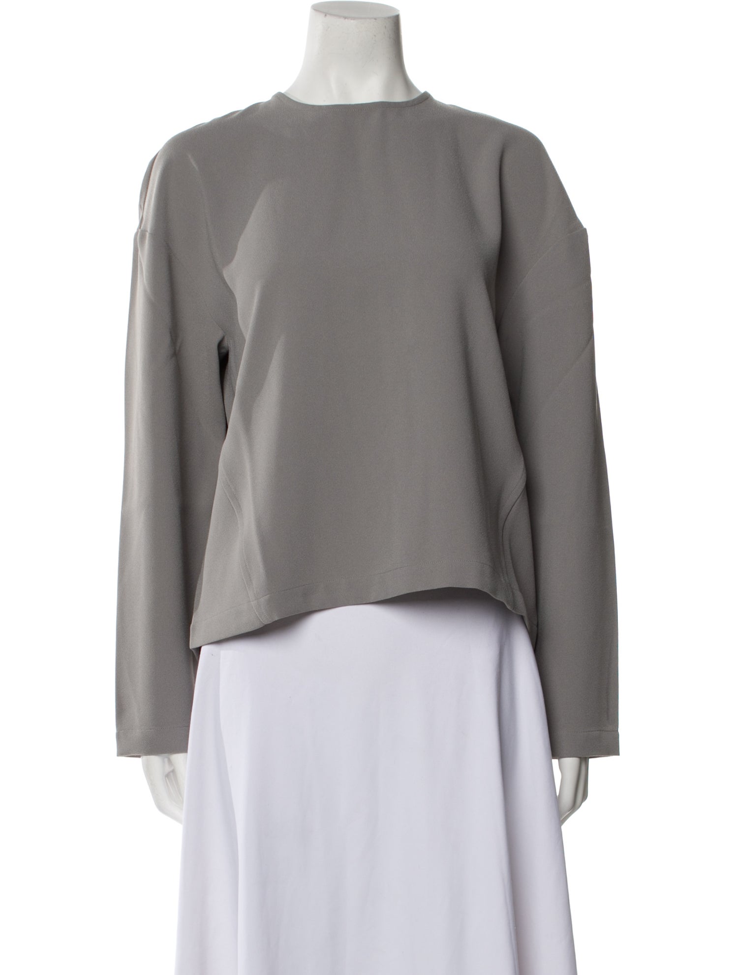 Saint Art Bateau Neckline Long Sleeve Sweatshirt