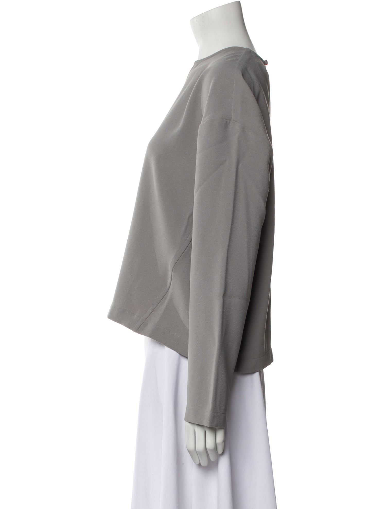 Saint Art Bateau Neckline Long Sleeve Sweatshirt