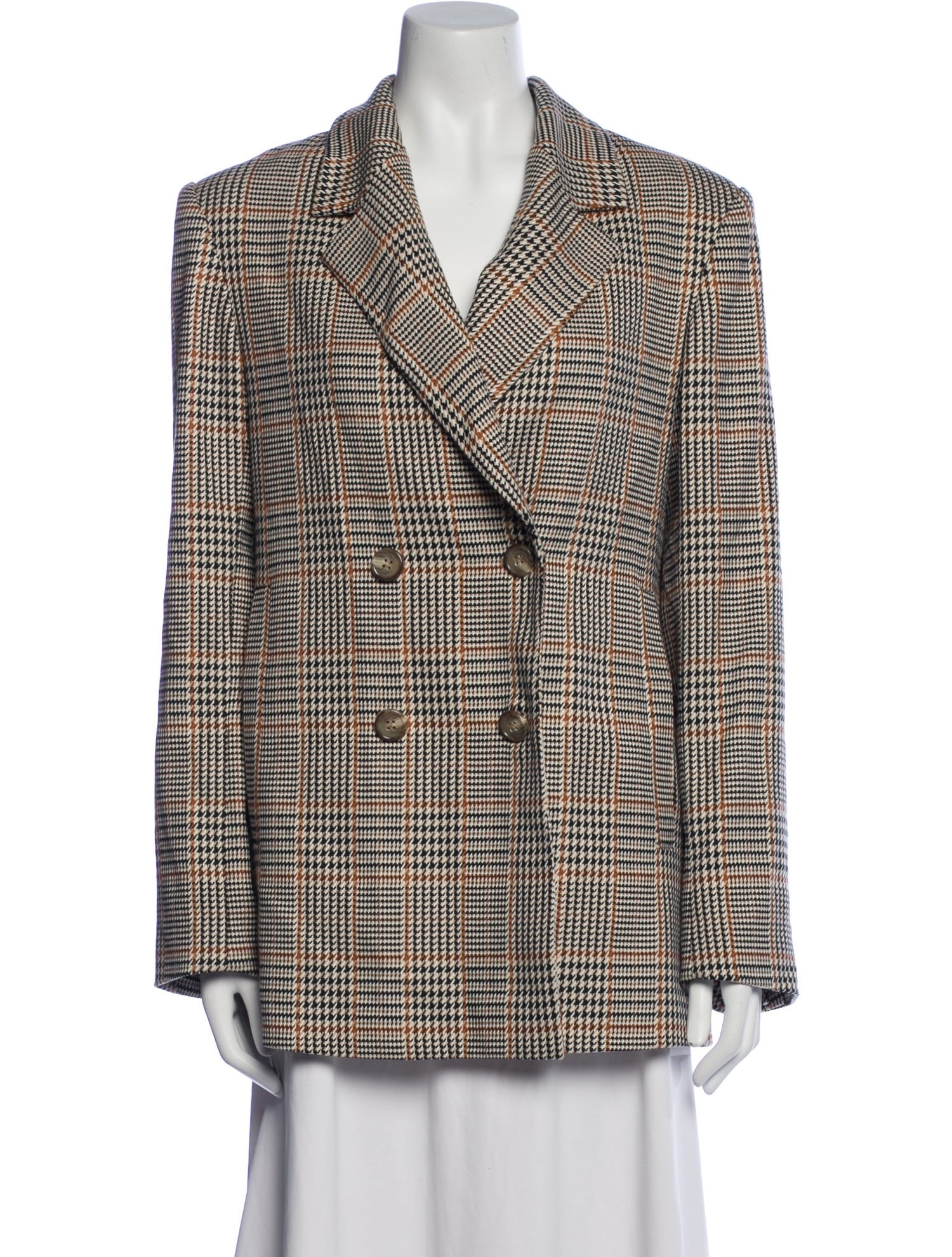 Saint Art Houndstooth Print Blazer