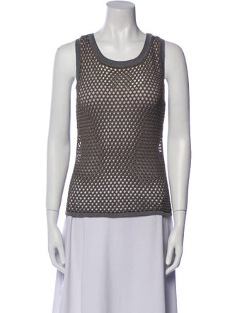 Saint Art Scoop Neck Sleeveless Top