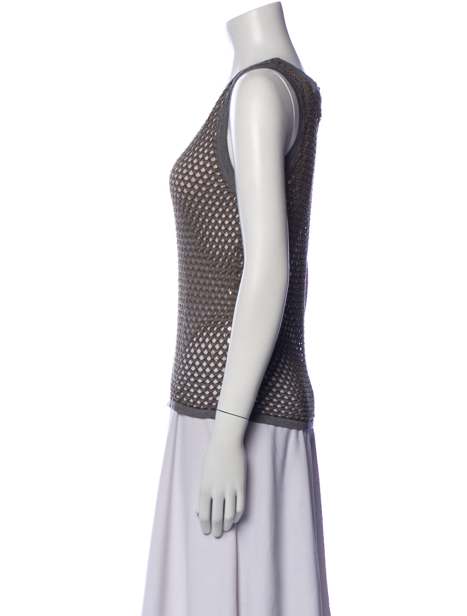 Saint Art Scoop Neck Sleeveless Top