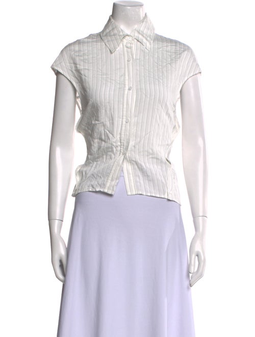 Saint Art Short Sleeve Button-Up Top