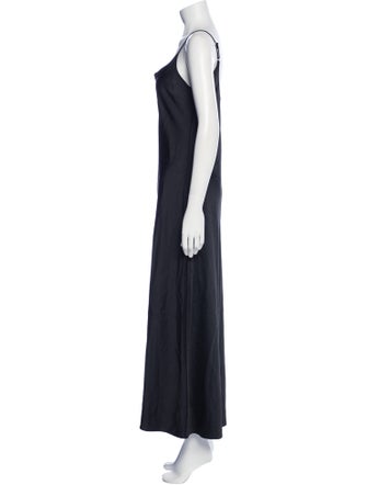 Saint Art Scoop Neck Long Dress