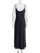 Saint Art Scoop Neck Long Dress