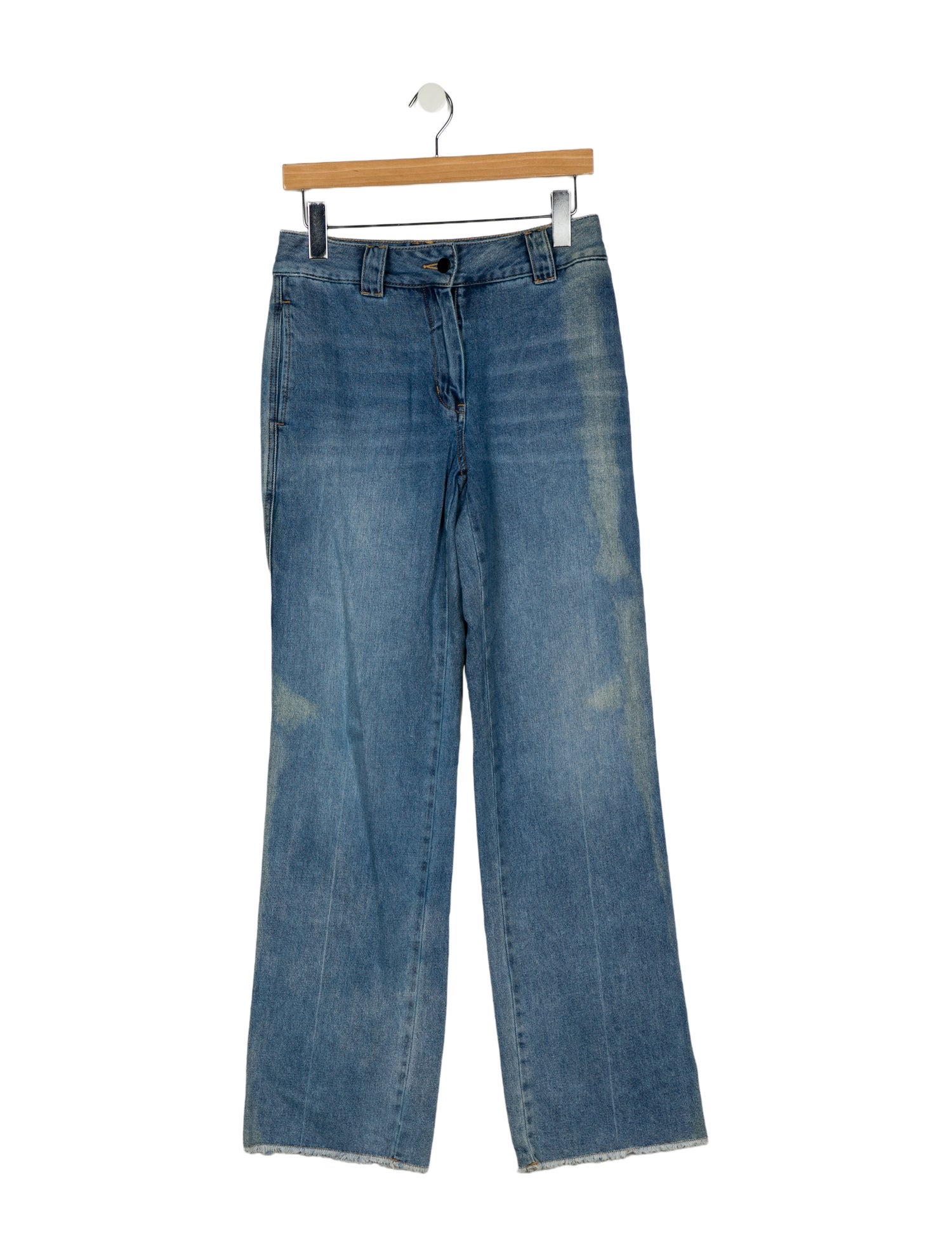 Saint Art Mid-Rise Wide Leg Jeans