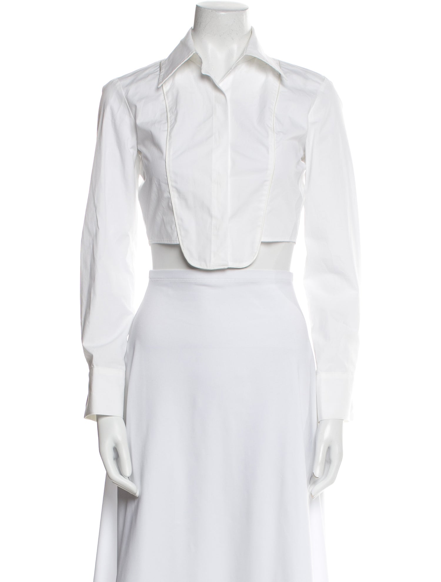 Saint Art Long Sleeve Crop Top