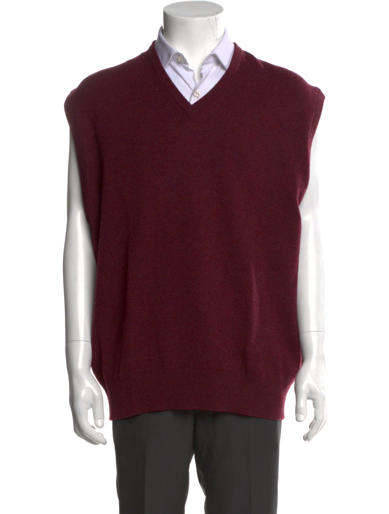 Scott & Charters Wool V-Neck Sweater Vest