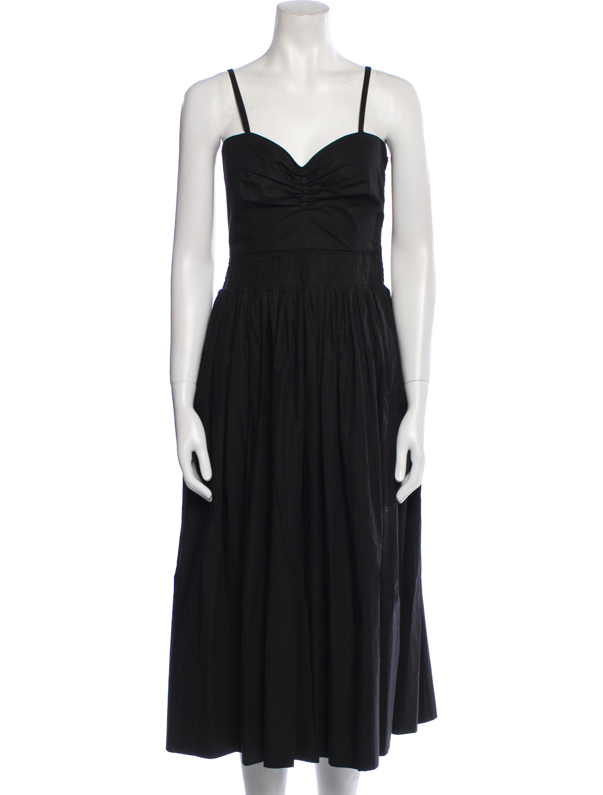 Santicler V-Neck Midi Length Dress