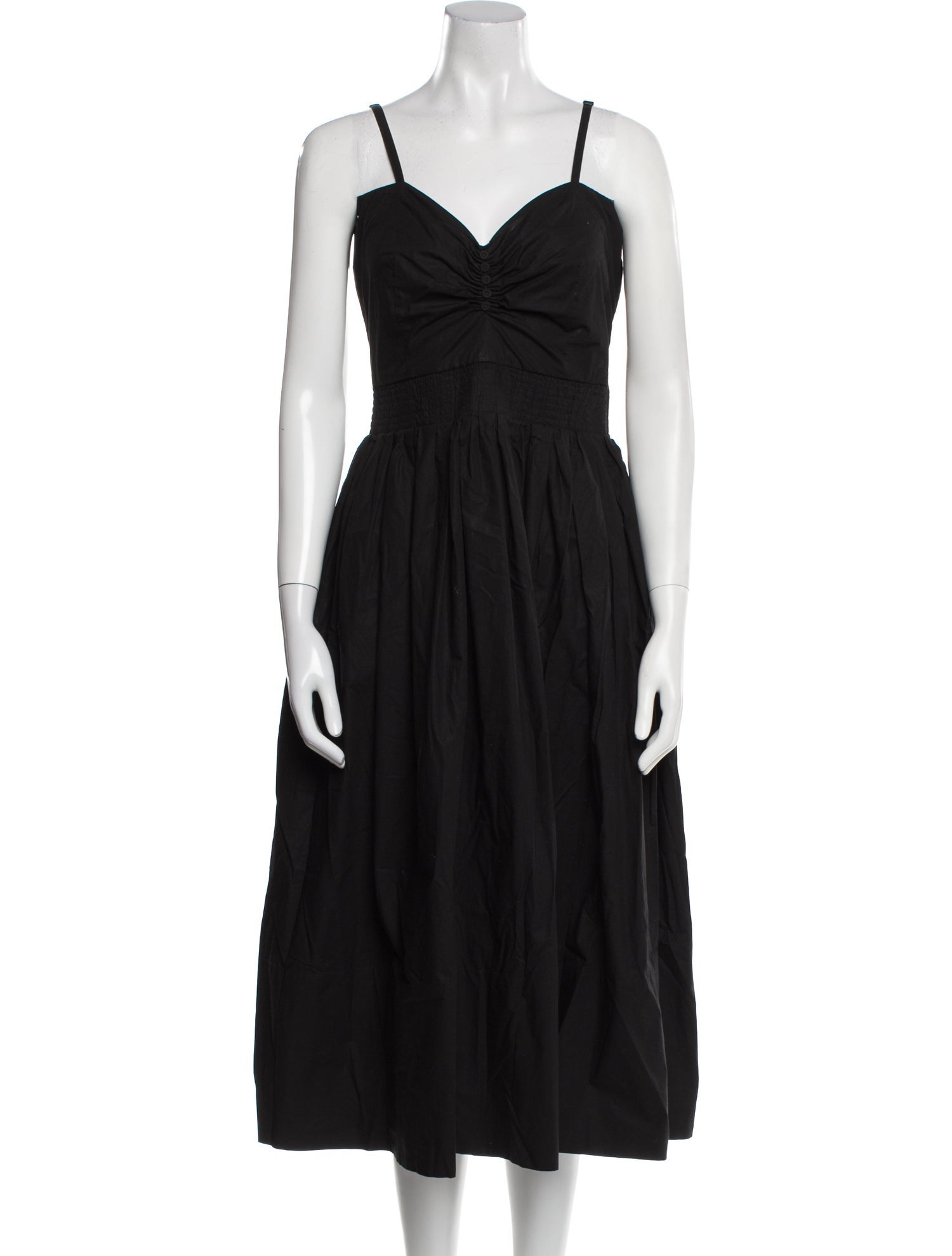 Santicler V-Neck Midi Length Dress