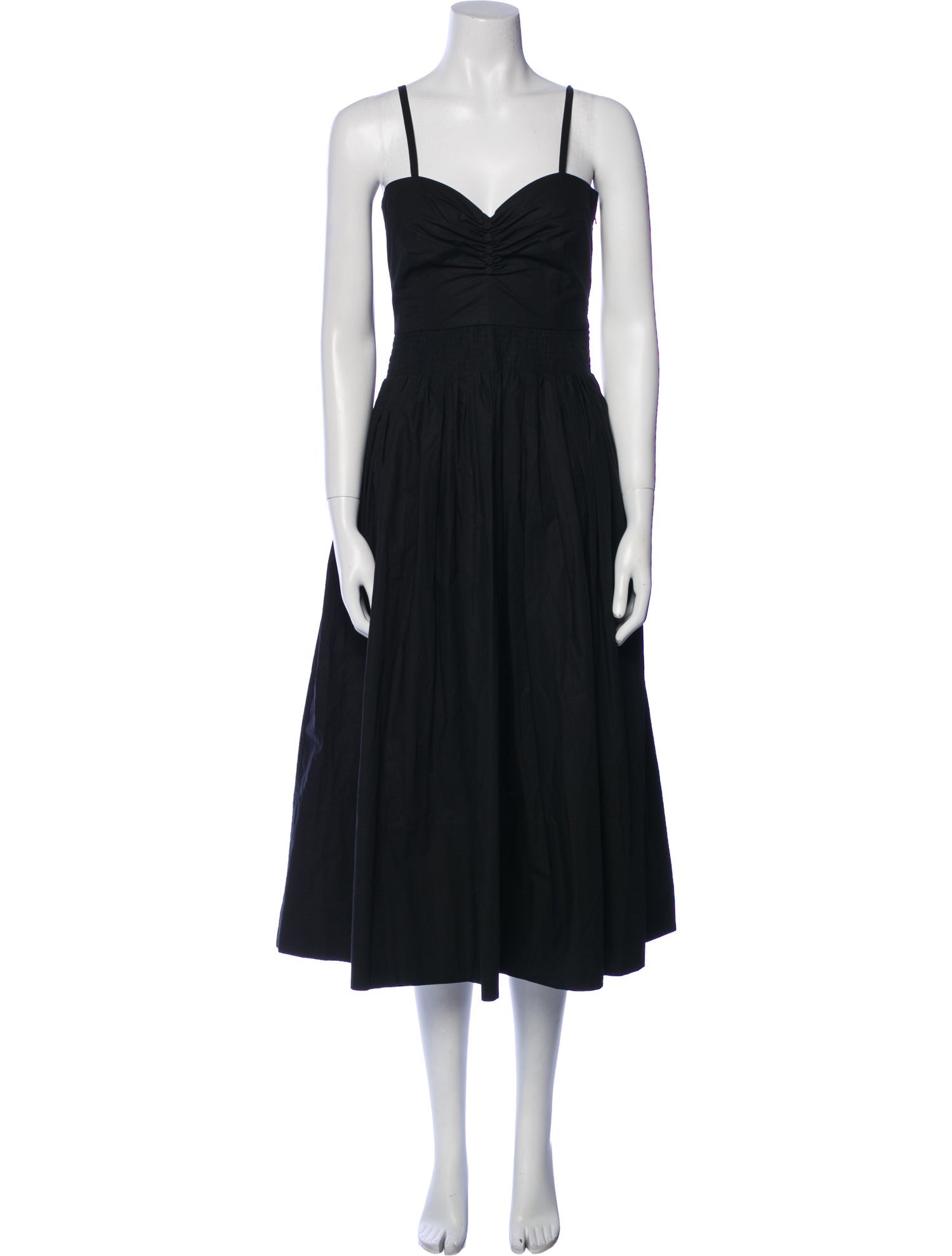 Santicler V-Neck Midi Length Dress