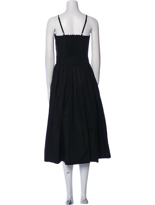 Santicler V-Neck Midi Length Dress