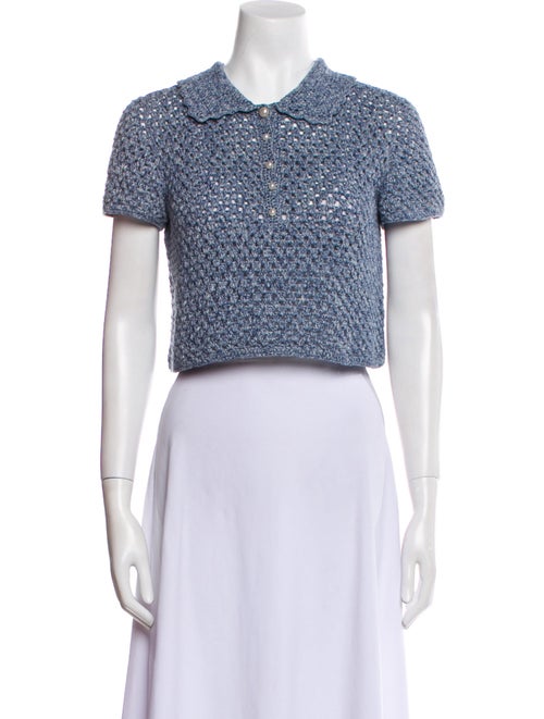 Santicler Short Sleeve Crop Top