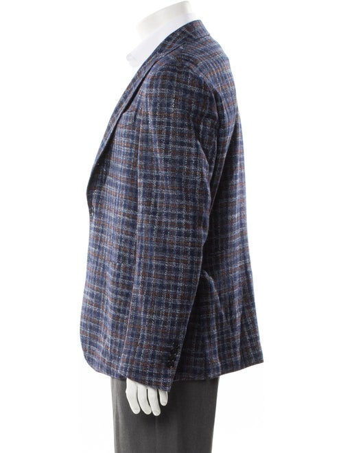 Sartitude Napoli Wool Plaid Print Blazer