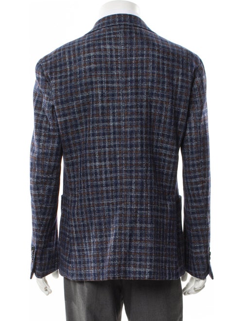 Sartitude Napoli Wool Plaid Print Blazer