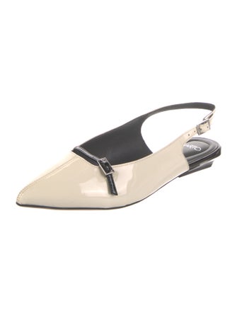 Sartorial Eyes Patent Leather Slingback Flats