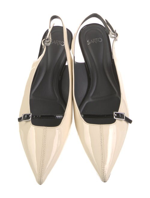 Sartorial Eyes Patent Leather Slingback Flats
