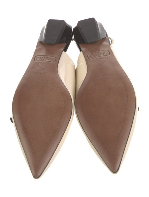 Sartorial Eyes Patent Leather Slingback Flats