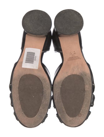 Sarah Chofakian Leather Cutout Accent D'Orsay Pumps