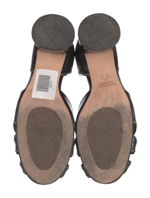 Sarah Chofakian Leather Cutout Accent D'Orsay Pumps