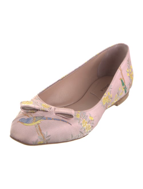 Sarah Flint x Gracie Satin Floral Print Flats