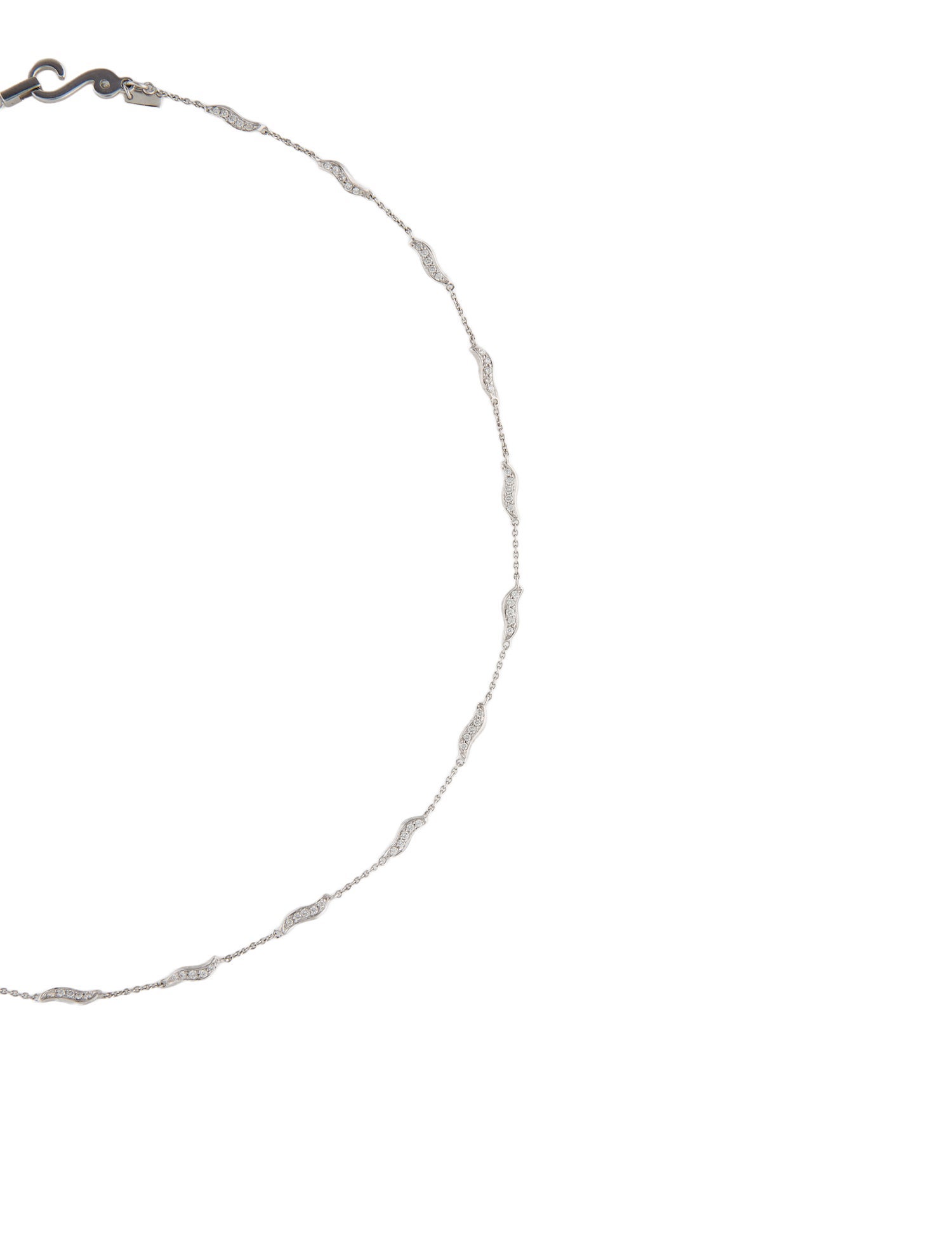 Samuel Getz 18K 2.06ctw Diamond Station Necklace