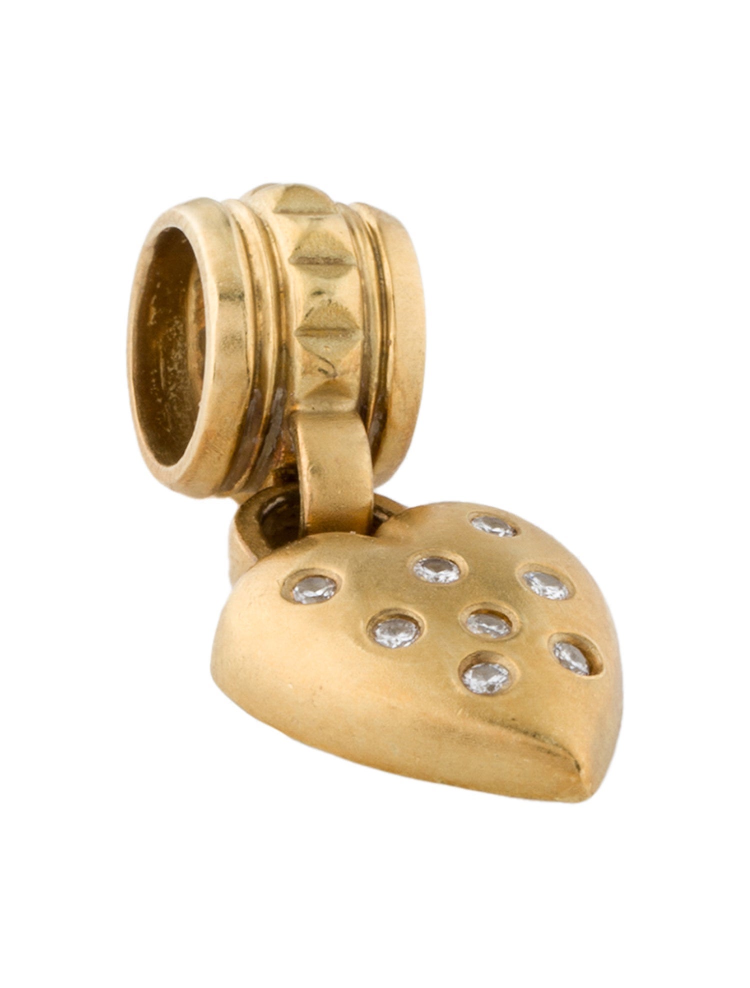 Sam Lehr 18K Diamond Heart Pendant