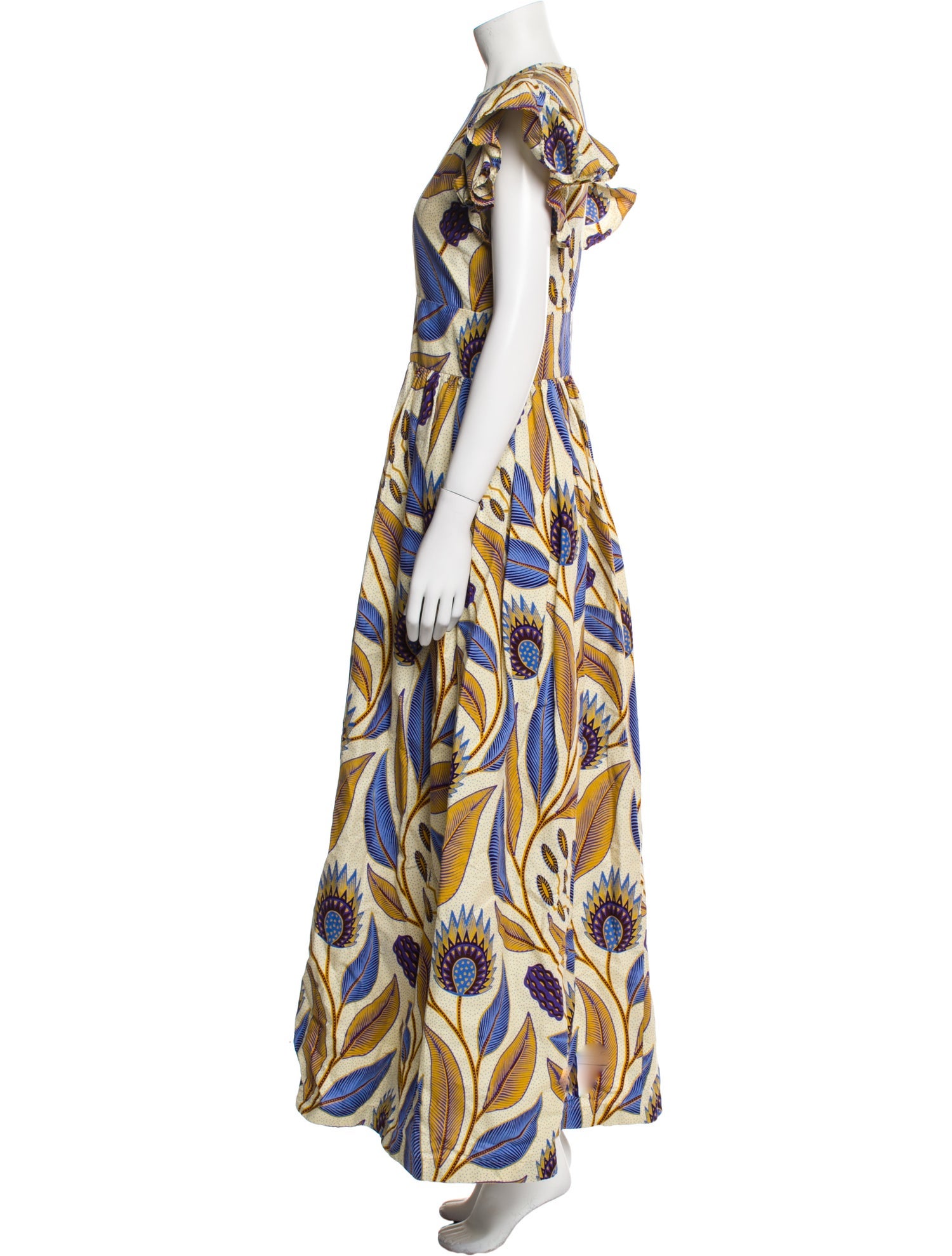 Sika'a Printed Long Dress