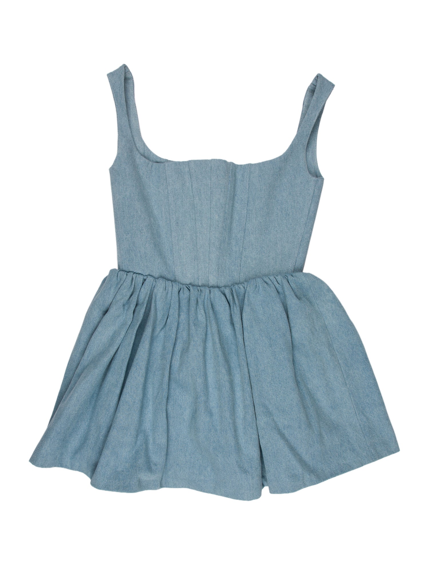 Silvia Astore Square Neckline Mini Dress