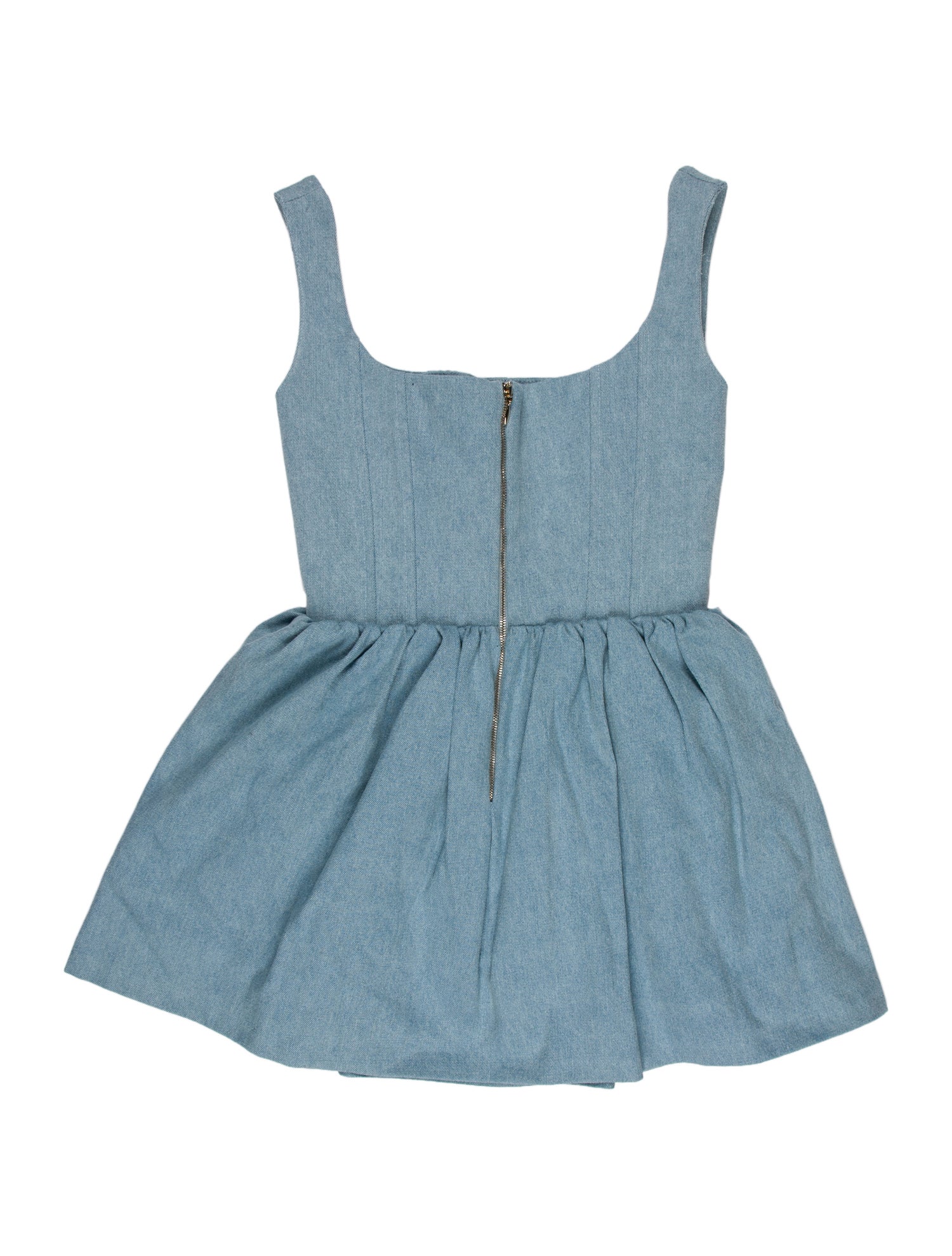 Silvia Astore Square Neckline Mini Dress