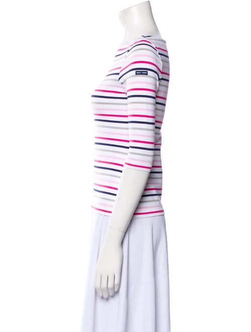 Saint James Striped Bateau Neckline T-Shirt
