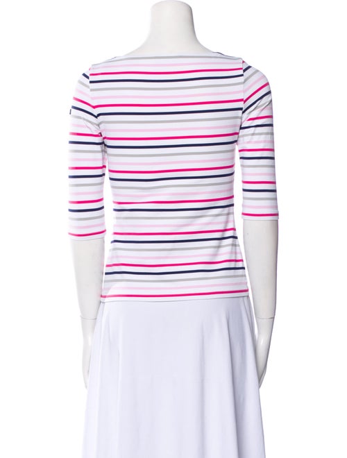 Saint James Striped Bateau Neckline T-Shirt