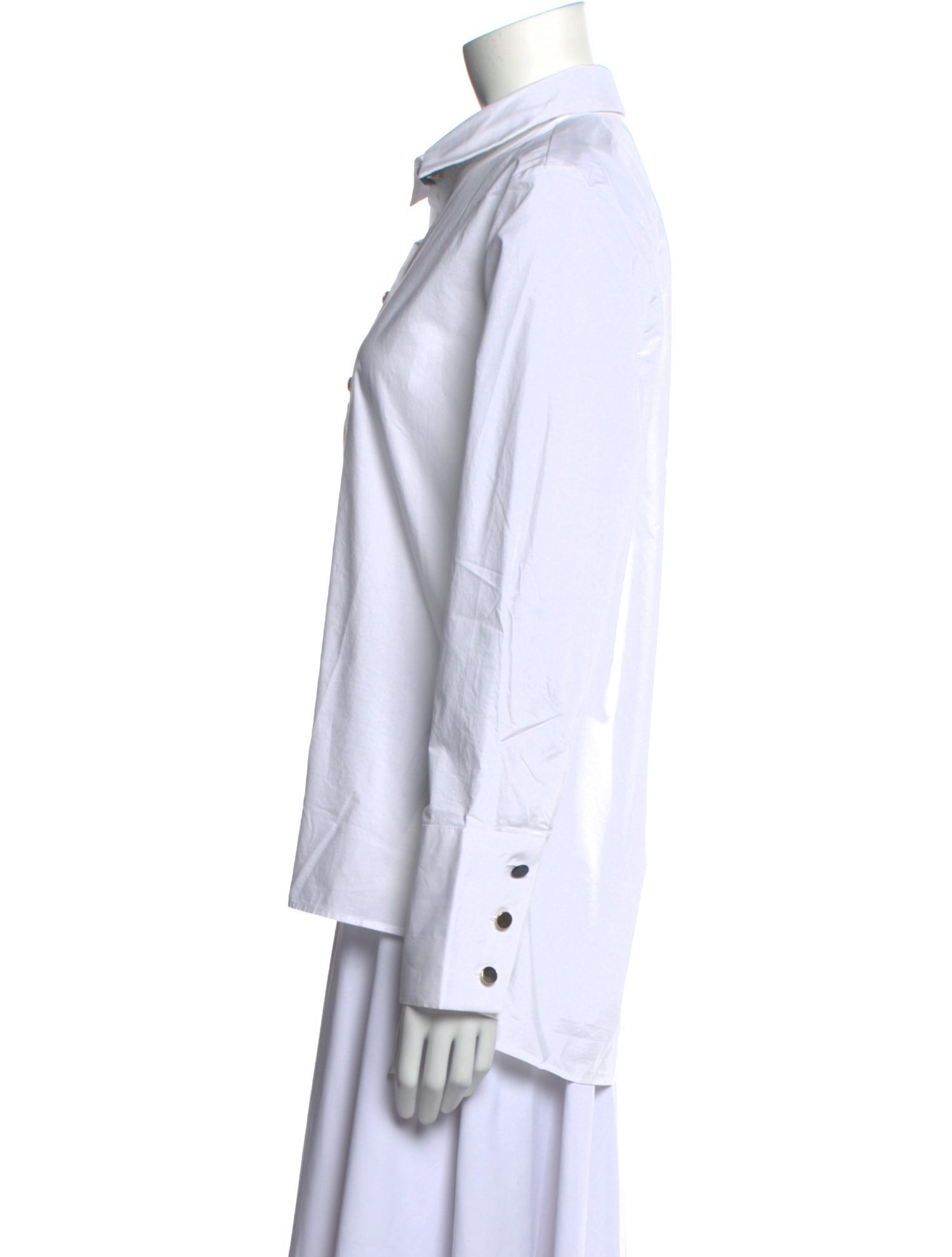 Saint James Long Sleeve Button-Up Top