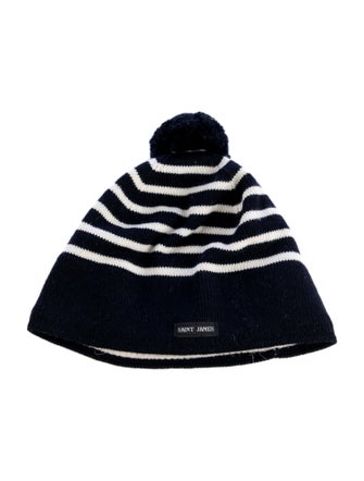 Saint James Wool-Blend Knit Pattern Beanie