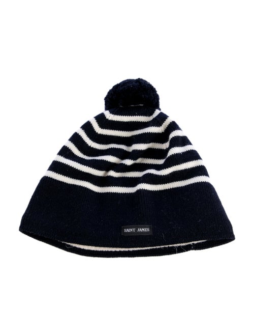 Saint James Wool-Blend Knit Pattern Beanie