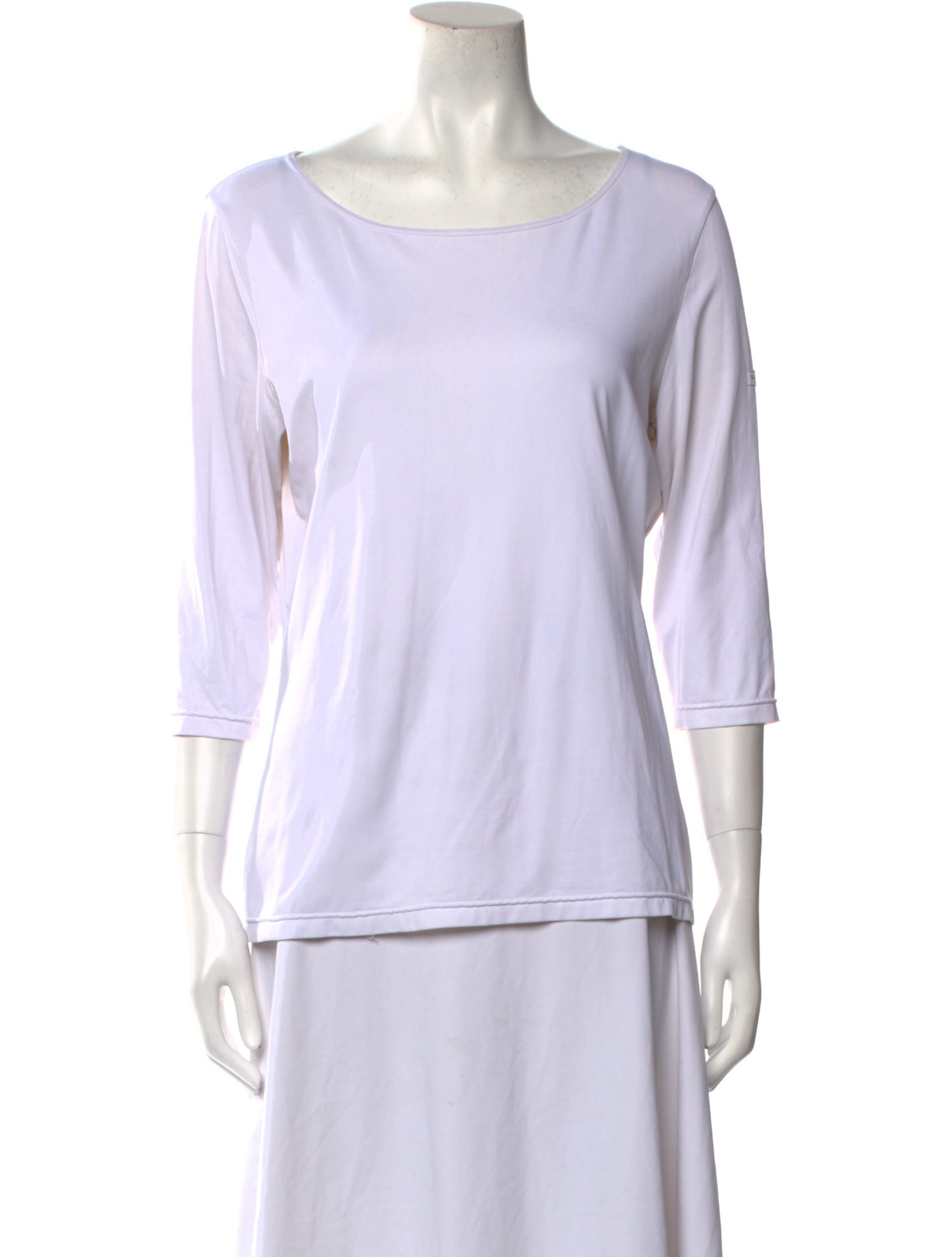 Saint James Bateau Neckline Three-Quarter Sleeve T-Shirt