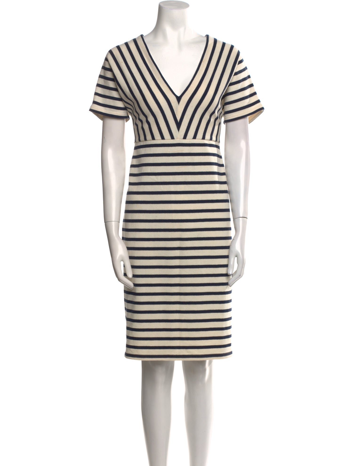Saint James Striped Knee-Length Dress