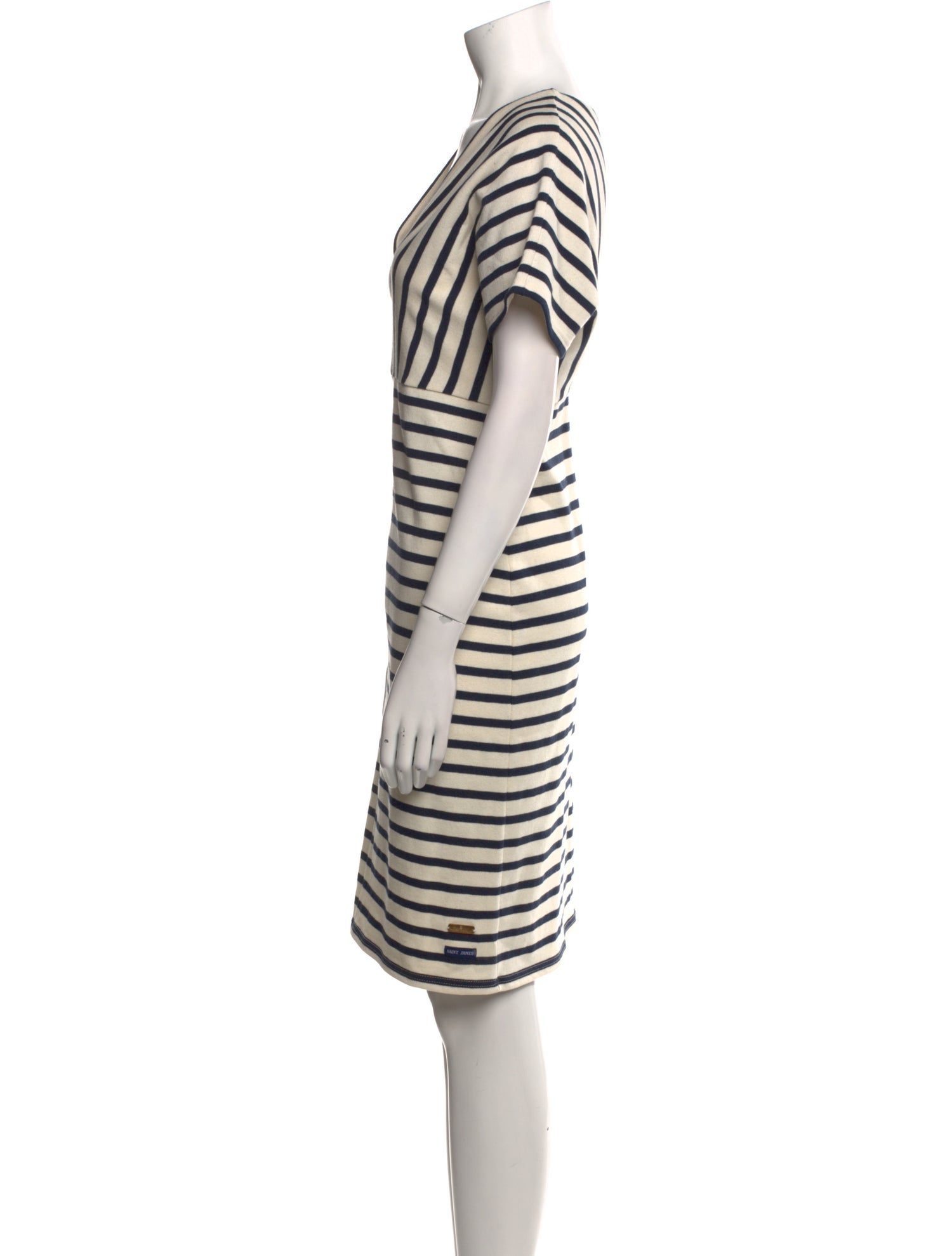 Saint James Striped Knee-Length Dress
